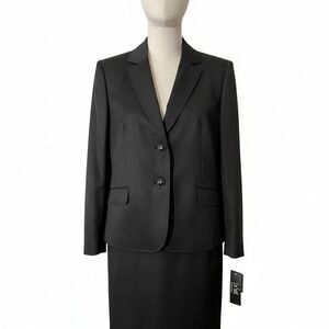 Le Suit Black Blazer and Skirt Set with gold specks.
